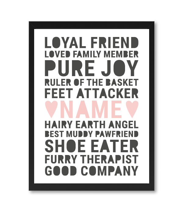 Poster in the frame - personalized